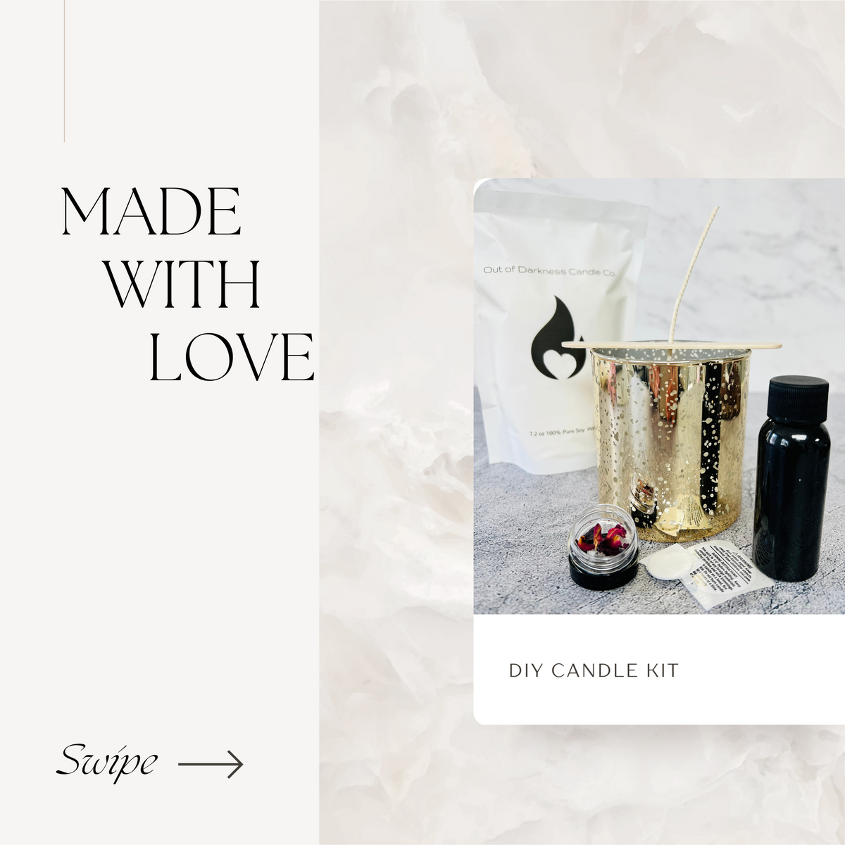 DIY Candle Kit - Makes 1- 8 oz Soy Candle – outofdarknesscandleco