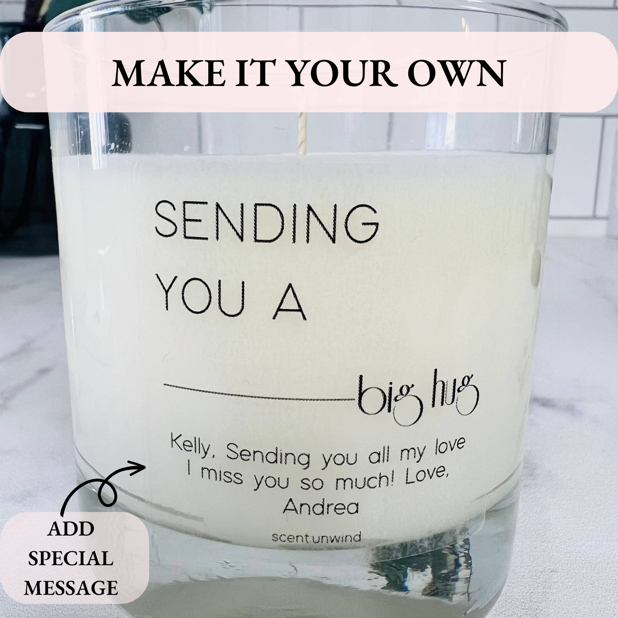 Sending you a Big Hug Soy Candle