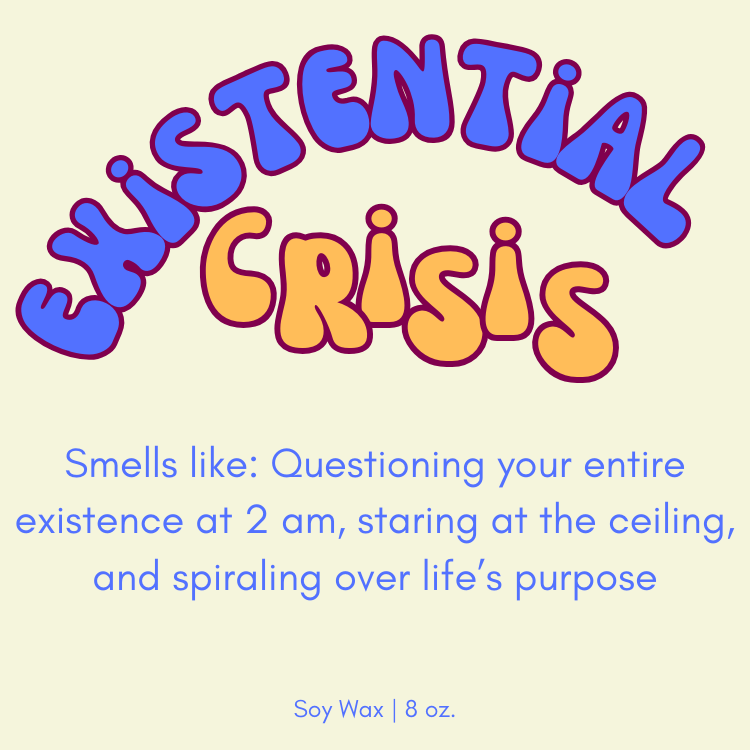 Existential Crisis Candle – Embrace the Cosmic Spiral